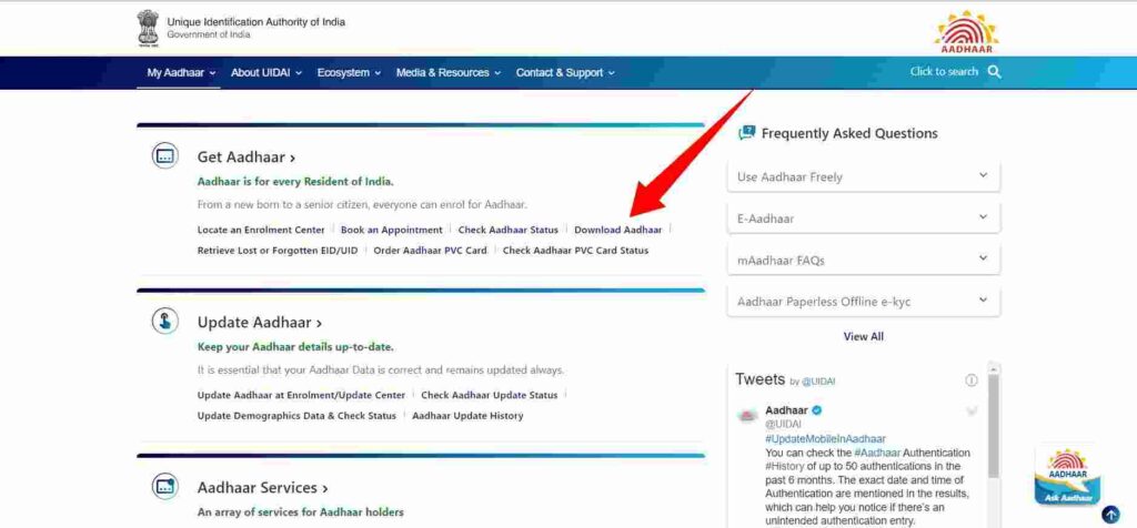 Aadhaar Card Download