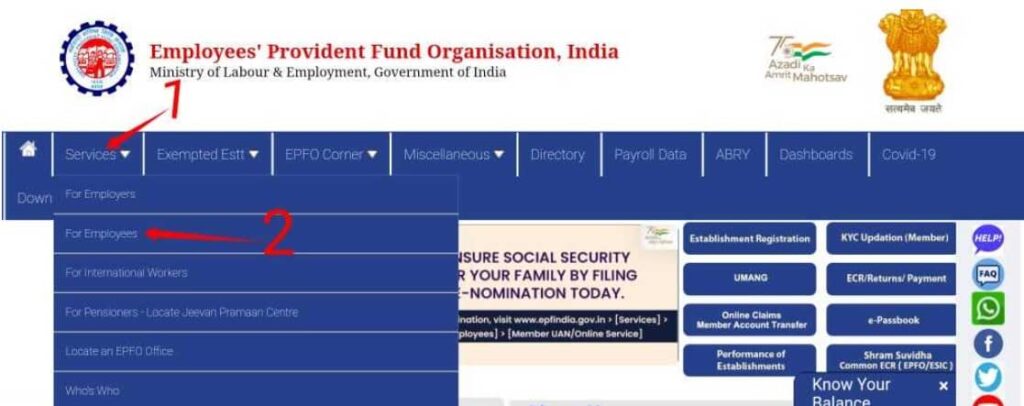 EPF Account KYC Update