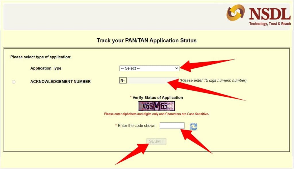 Pan Card Status Check Online