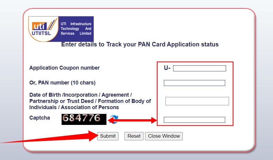 Pan Card Status Check Online