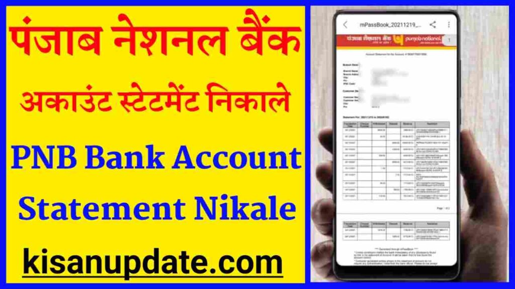 PNB Bank Account Statement