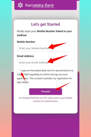 Karnataka Bank New Account Open